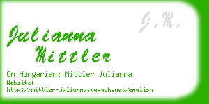 julianna mittler business card